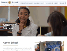 Tablet Screenshot of centerschoolpa.org